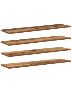 Scaffale 4 pcs Marrone 80 x 20 x 1,5 cm Legno multistrato 2