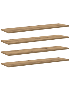 Scaffale 4 pcs Marrone 80 x 20 x 1,5 cm Legno multistrato 2