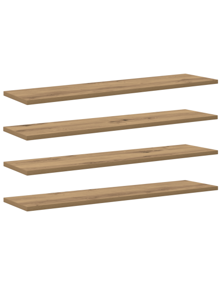 Piano per Libreria 4 pcs Marrone 100 x 40 x 1.5cm Truciolare