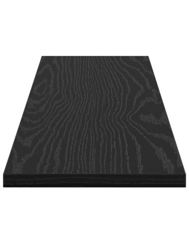 Scaffale 4 pcs Nero 80 x 20 x 1,5 cm Legno multistrato