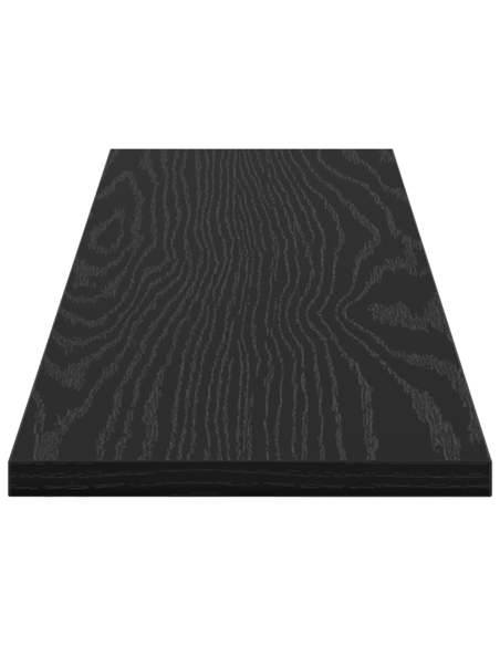 Scaffale 4 pcs Nero 80 x 20 x 1,5 cm Legno multistrato
