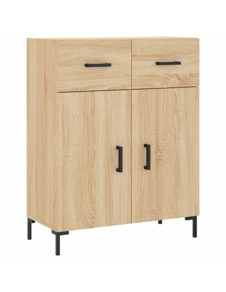 Credenza Rovere Sonoma 69,5x34x180 cm in Legno Multistrato