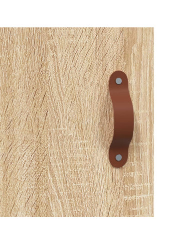 Armadietti a Parete 2 pz Rovere Sonoma in Legno Multistrato