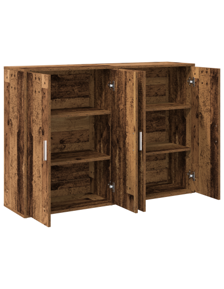 Credenza 2 pcs Legno vecchio 60 x 31 x 84 cm Legno multistrato