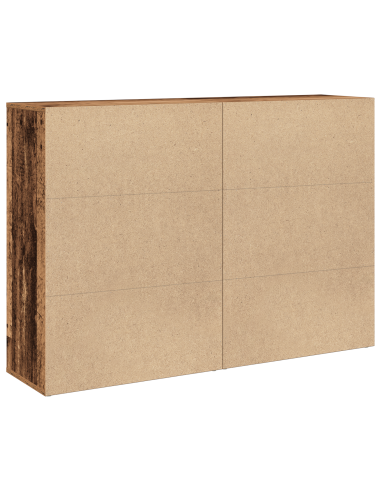 Credenza 2 pcs Legno vecchio 60 x 31 x 84 cm Legno multistrato