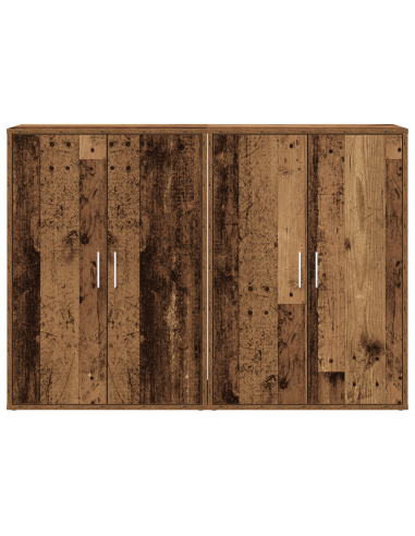 Credenza 2 pcs Legno vecchio 60 x 31 x 84 cm Legno multistrato