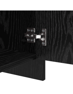 Credenza 2 pcs Rovere Nero 70 x 41 x 75 cm Legno multistrato 2