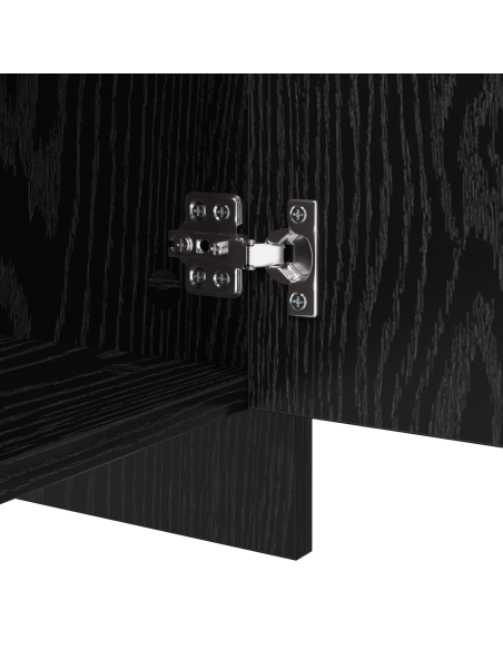 Credenza 2 pcs Rovere nero 70 x 41 x 75 cm Legno multistrato