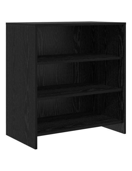 Credenza 2 pcs Rovere nero 70 x 41 x 75 cm Legno multistrato