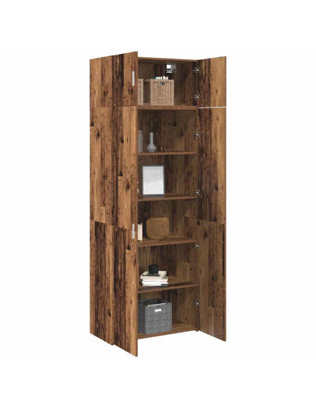 Armadio contenitore Legno antico 80 x 42.5 x 225 cm