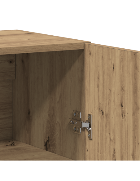 Credenza rovere artigianale Set da due pezzi Legno multistrato