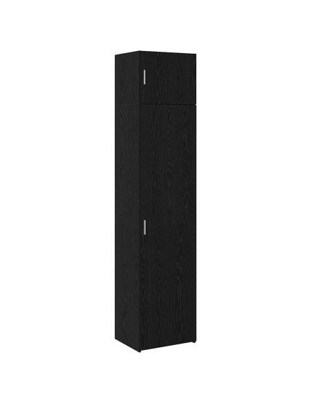Credenza 3 pcs Rovere Nero