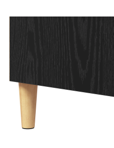 Credenza Rovere Nero 57 x 35 x 89.5 cm Legno multistrato 2