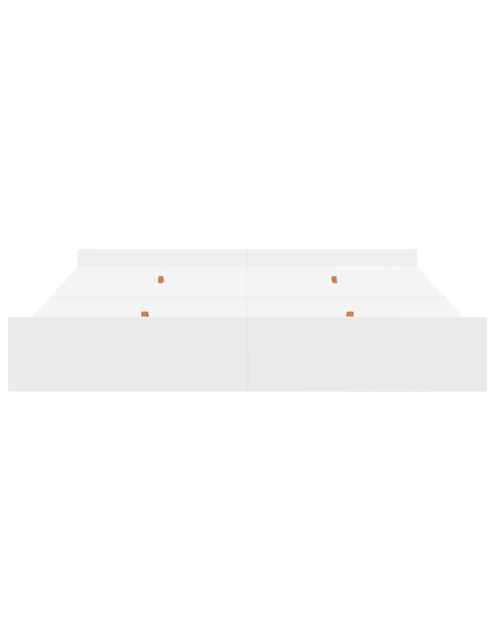 Struttura letto con contenitore Bianco 200 x 200 cm