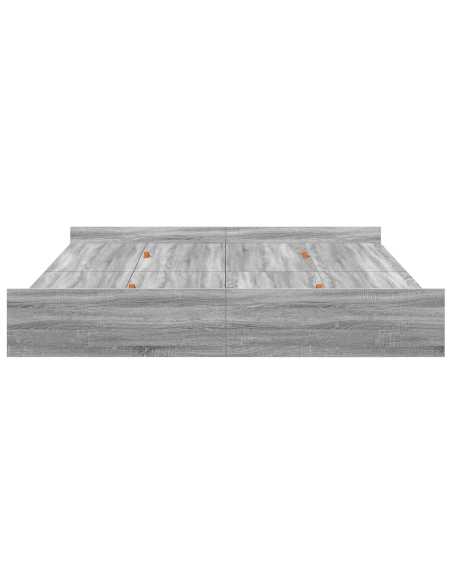 Struttura letto con contenitore Grigio sonoma 180 x 200 cm