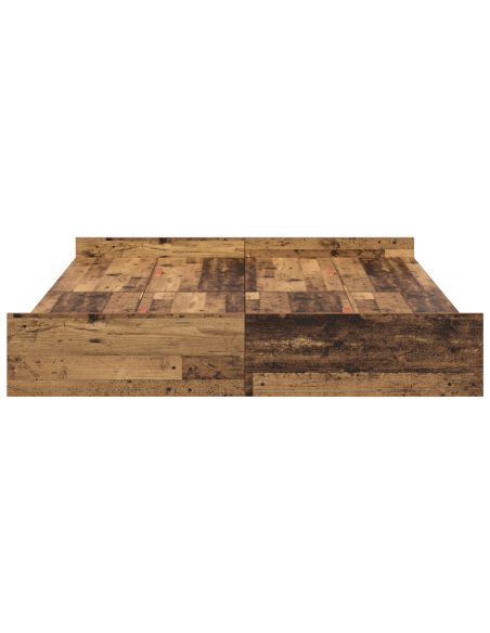 Struttura letto con contenitore Legno vecchio 140 x 190 cm