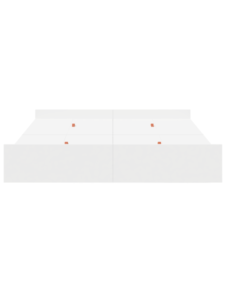 Struttura letto con contenitore Bianco 135 x 190 cm