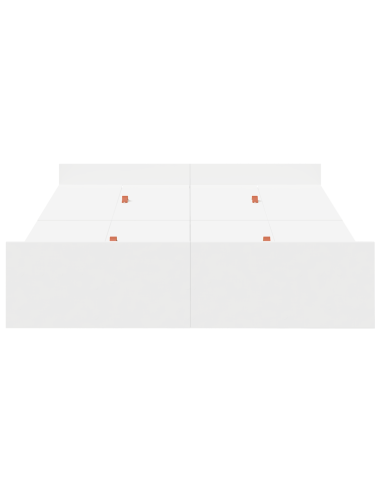 Struttura letto con contenitore Bianco 120 x 190 cm