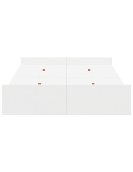 Struttura letto con contenitore Bianco 120 x 190 cm