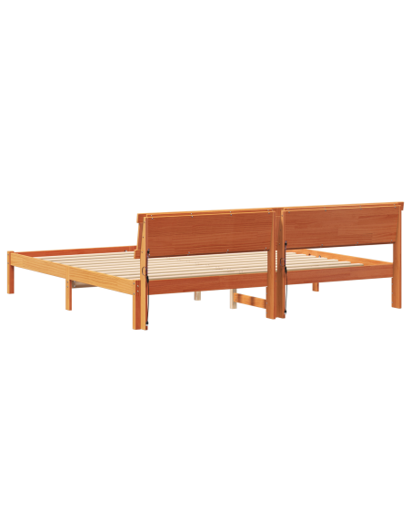 Struttura del letto Marrone 200 x 200 cm legno