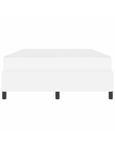 Struttura del letto con materasso Bianco 140 x 200 cm Tessuto 2