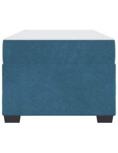 Struttura del letto con materasso Blu Scuro 90 x 190 cm Tessuto 2