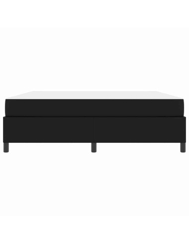 Struttura del letto con materasso Nero 180 x 200 cm Tessuto