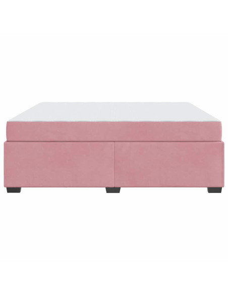 Struttura del letto Altro Rosa 180 x 200 cm Velluto