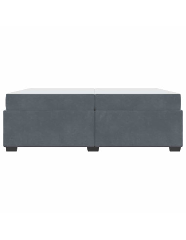 Struttura del letto Grigio scuro 200 x 200 cm Tessuto