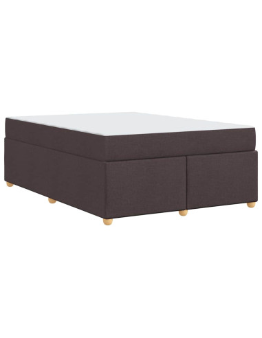 Struttura del letto Marrone Scuro 160 x 200 cm Tessuto