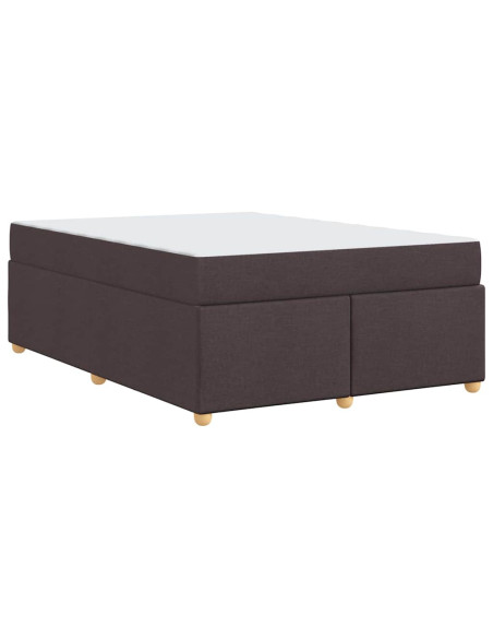 Struttura del letto Marrone Scuro 160 x 200 cm Tessuto