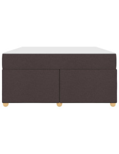 Struttura del letto Marrone Scuro 160 x 200 cm Tessuto 2
