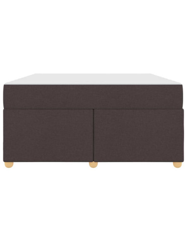 Struttura del letto Marrone Scuro 160 x 200 cm Tessuto