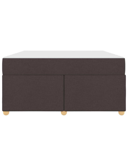 Struttura del letto Marrone Scuro 160 x 200 cm Tessuto