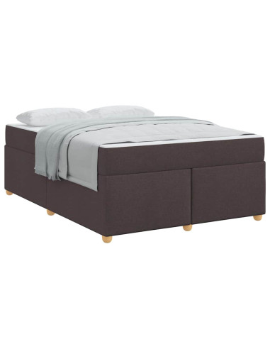 Struttura del letto Marrone Scuro 160 x 200 cm Tessuto