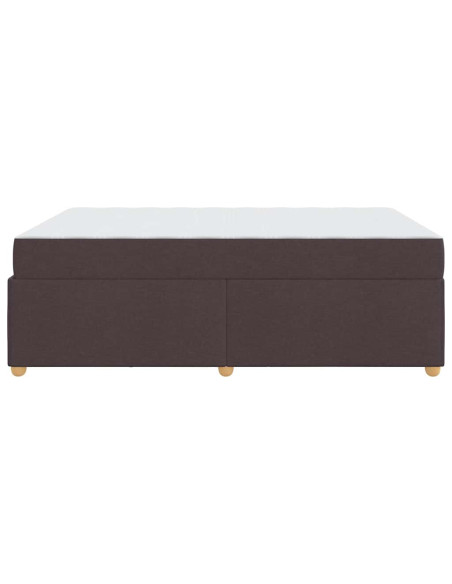 Struttura del letto Altro Marrone scuro 160 x 200 cm Tessuto