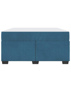 Struttura del letto Blu Scuro 160 x 200 cm Tessuto 2