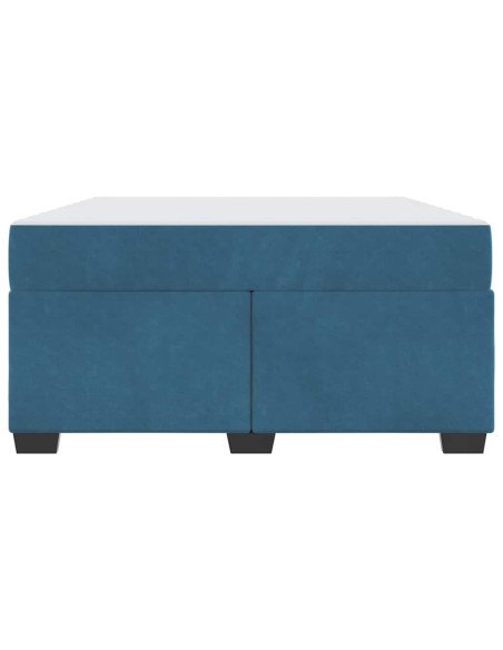 Struttura del letto Altro Blu scuro 160 x 200 cm Velluto