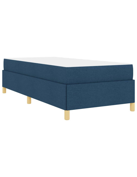 Letto a molle Altro Blu e Marrone e Bianco 80 x 200 cm Tessuto