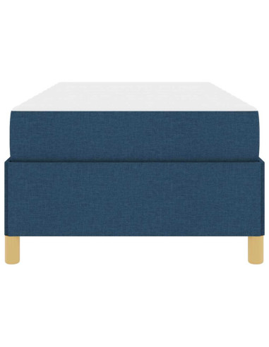 Struttura del letto con materasso Blu 80 x 200 cm Tessuto