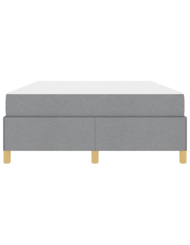 Struttura del letto Grigio chiaro 160 x 200 cm Tessuto