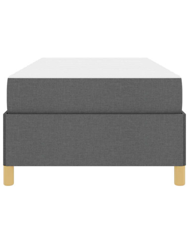 Struttura del letto Grigio scuro 90 x 190 cm Tessuto