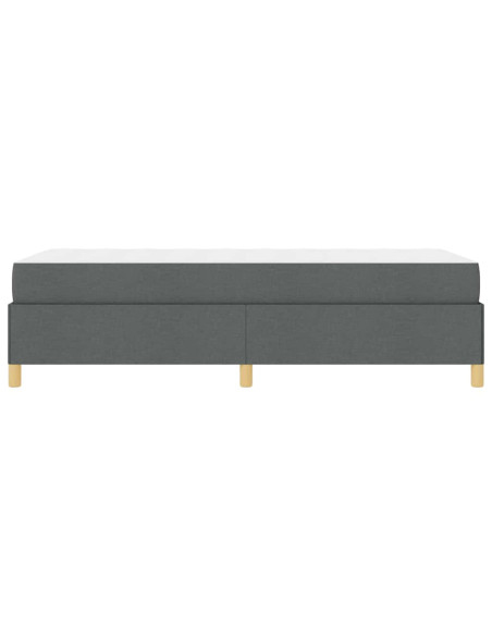 Letto a molle Grigio Scuro e Marrone e Bianco e Grigio Scuro