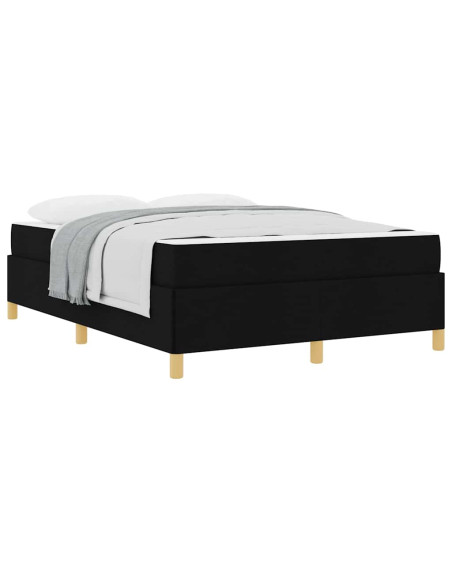 Letto a molle Altro Nero e Bianco e Nero 160 x 200 cm Tessuto