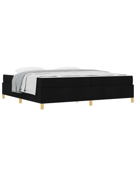 Letto a molle Altro Nero e Bianco e Nero 200 x 200 cm Tessuto