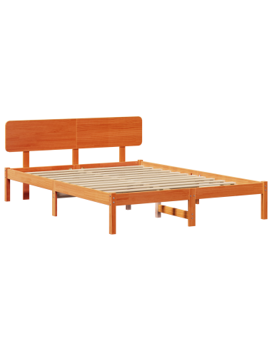 Struttura del letto Marrone cerato 160 x 200 cm Pino massello