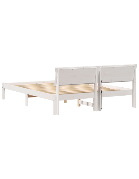 Struttura del letto Bianco 160 x 200 cm Legno di pino