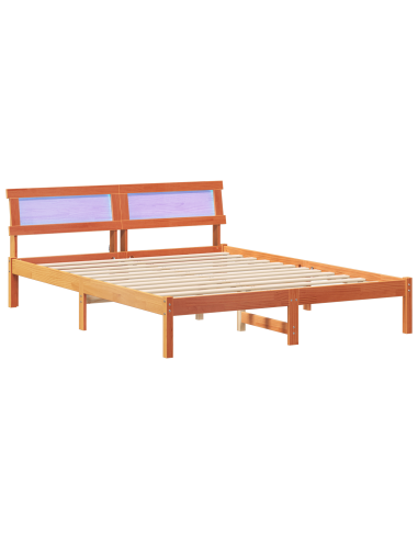 Struttura del letto Marrone cerato 150 x 200 cm Pino massello