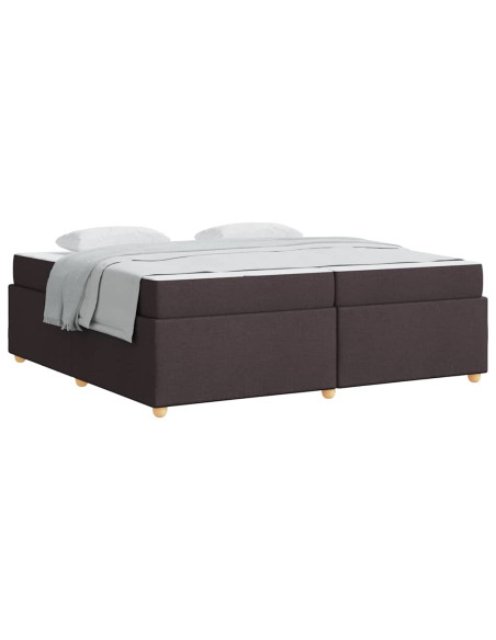 Struttura del letto Altro Marrone scuro 200 x 200 cm Tessuto