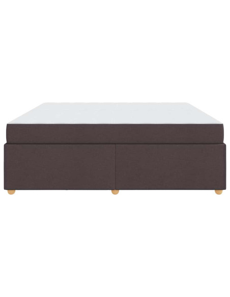 Struttura del letto Altro Marrone scuro 200 x 200 cm Tessuto
